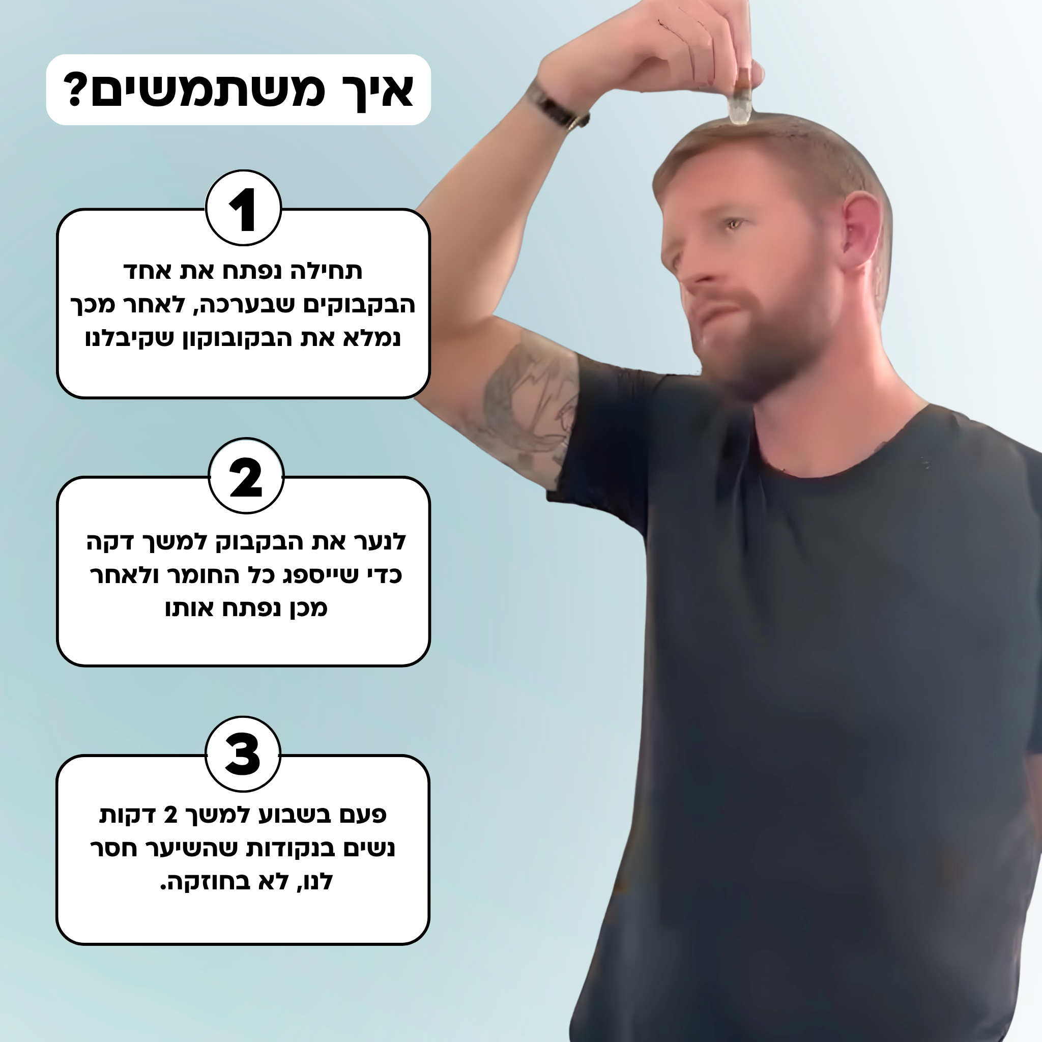 נייצ'ר לי - ערכה לטיפול ושיקום נשירת שיער